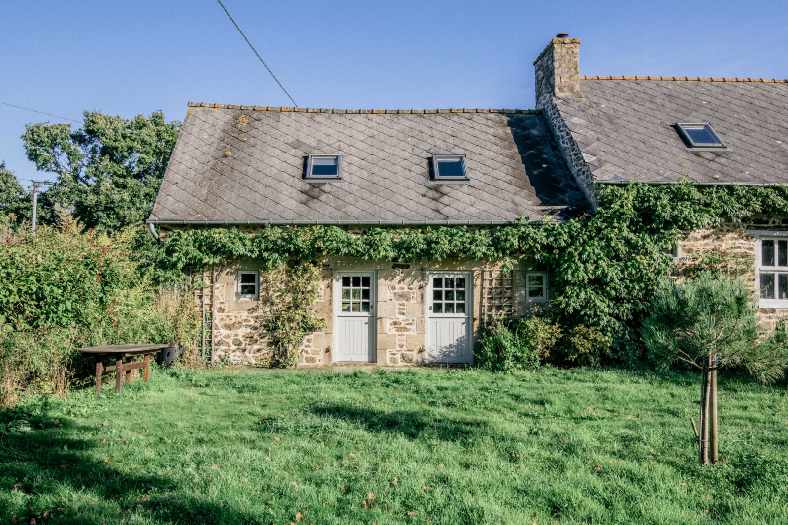 Longère bretonne en pierres