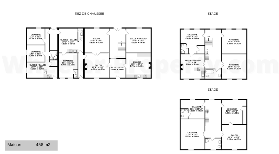 Propriété de caractère de 456 m² avec piscine et gîtes à Puy-l’Évêque