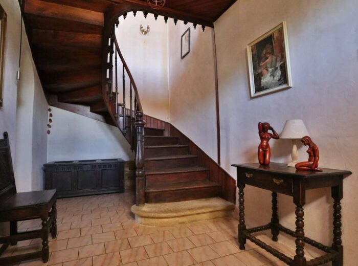 Maison Gascon avec vue panoramique sur les Pyrénées – Château à Laveraët
